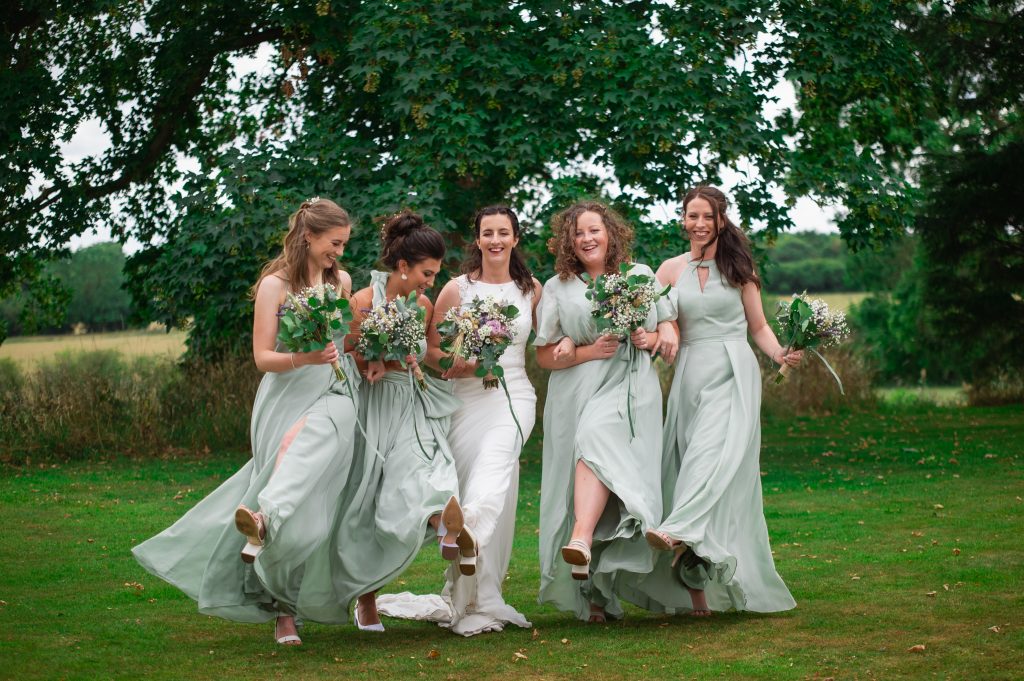 Ashton Lodge Country House, MK Wedding photography, the bride and bridesmaids